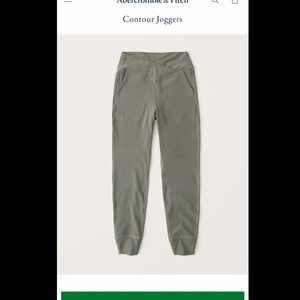 Abercrombie contour joggers in black